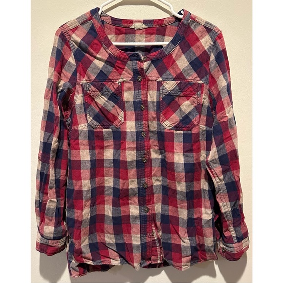 Duluth Trading Co Tops - Duluth Trading Co Women’s Free Swingn' Plaid Flannel Shirt Size Medium